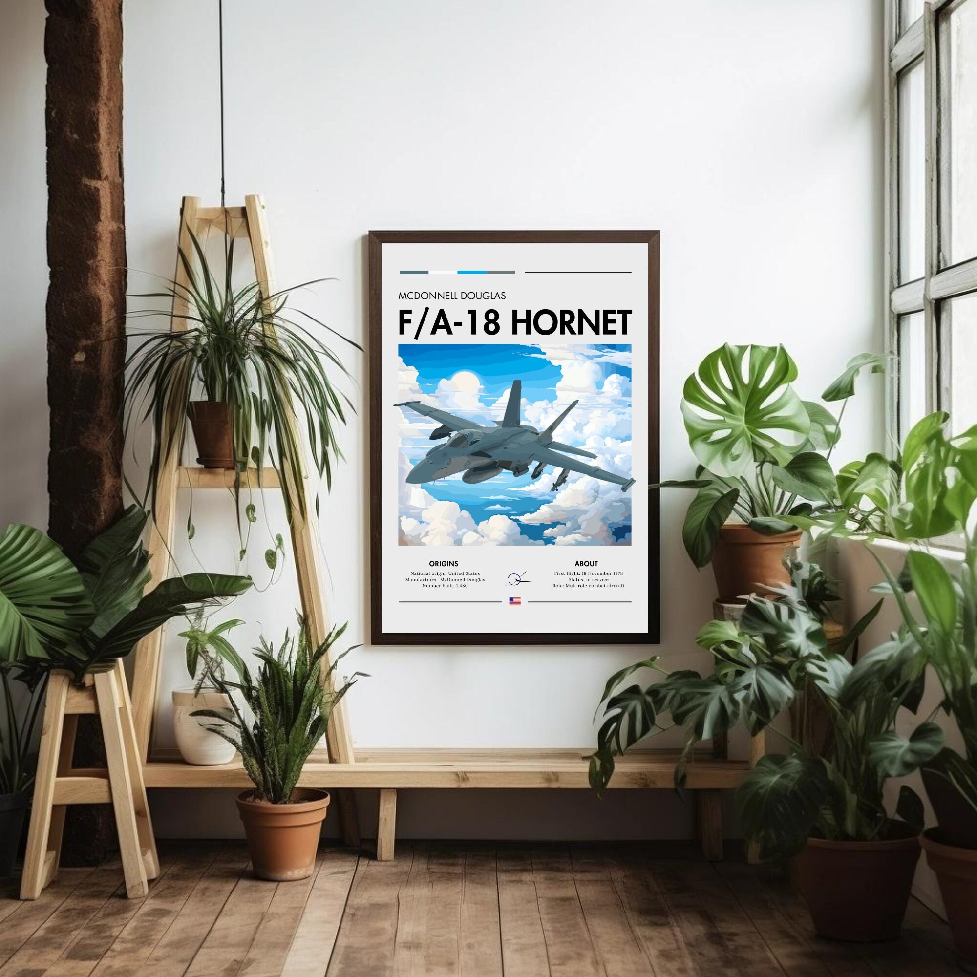 F/A-18 Hornet Print: Aviation Art, Fighter Jet Poster - Etsy