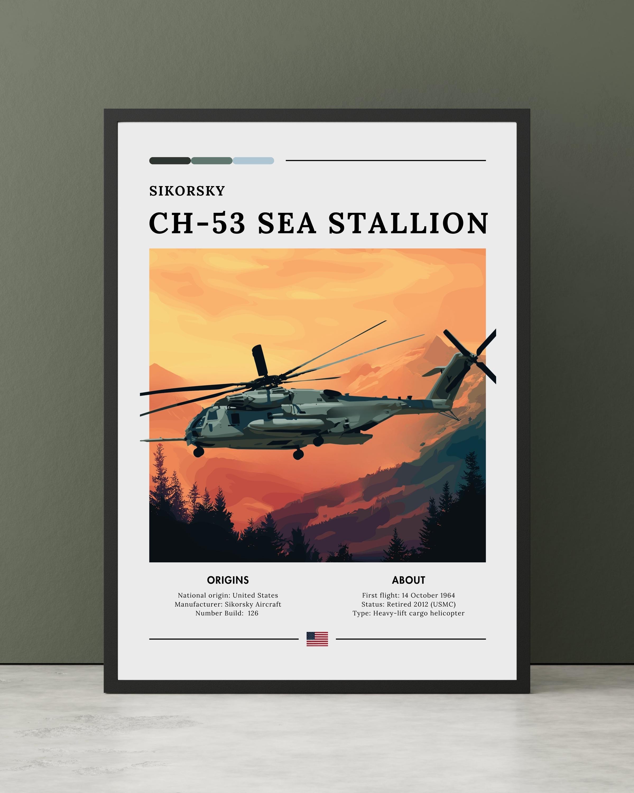 CH-53 Sea Stallion Poster - Military Aircraft Wall Art - Etsy New