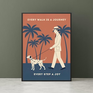 Mid-Century Modern Dog Print: Dalmatian Art, Pet Lover Gift