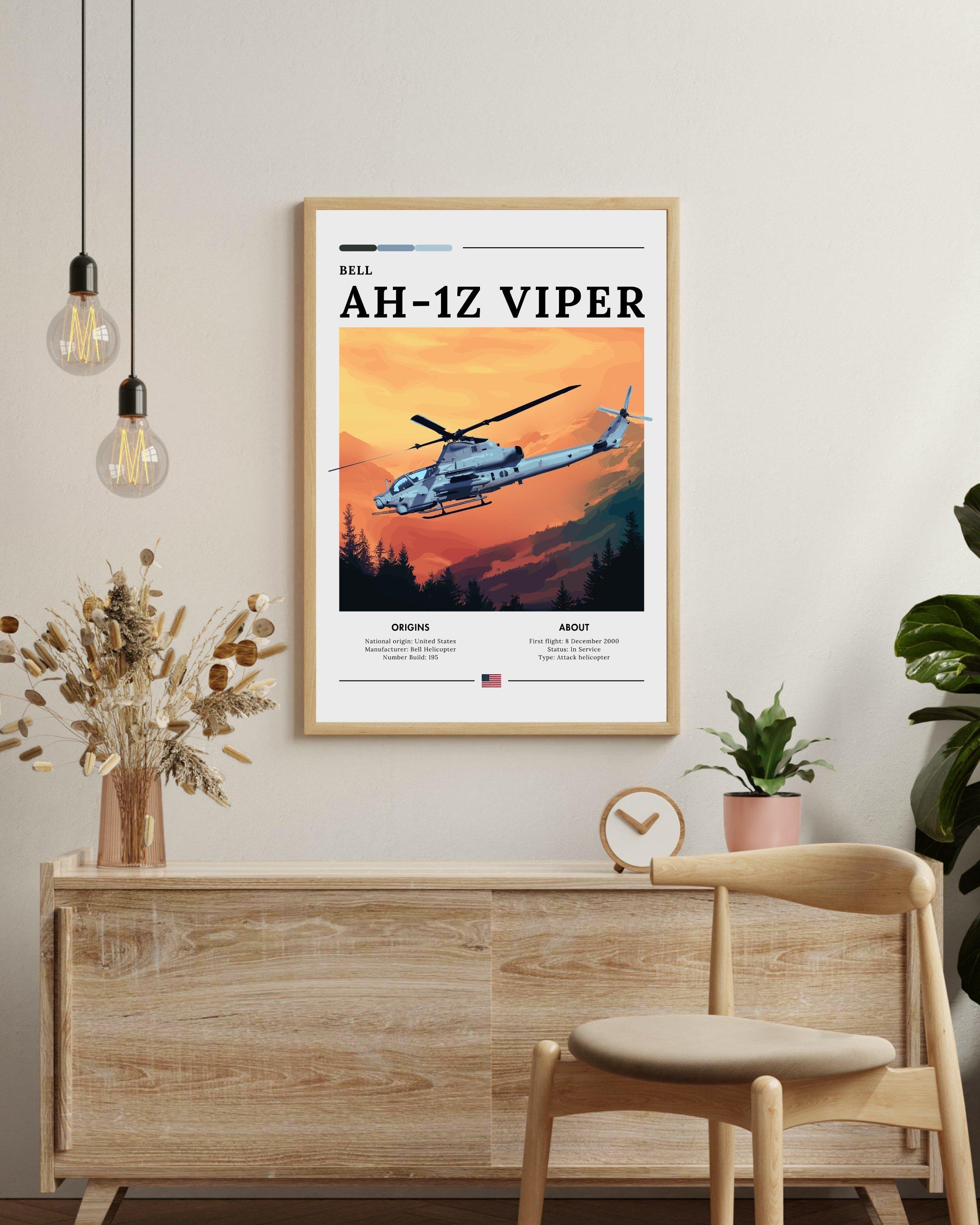 Bell AH-1Z Viper Poster – Military Aircraft Print - Etsy