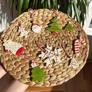 Christmas Ceramic Ornament, Handmade Ceramic Ornaments, Christmas Ornaments