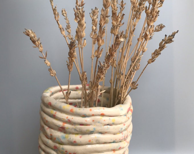 Handgemachte Keramik Vase, Keramik Handbemalter Blumentopf, Home Decor