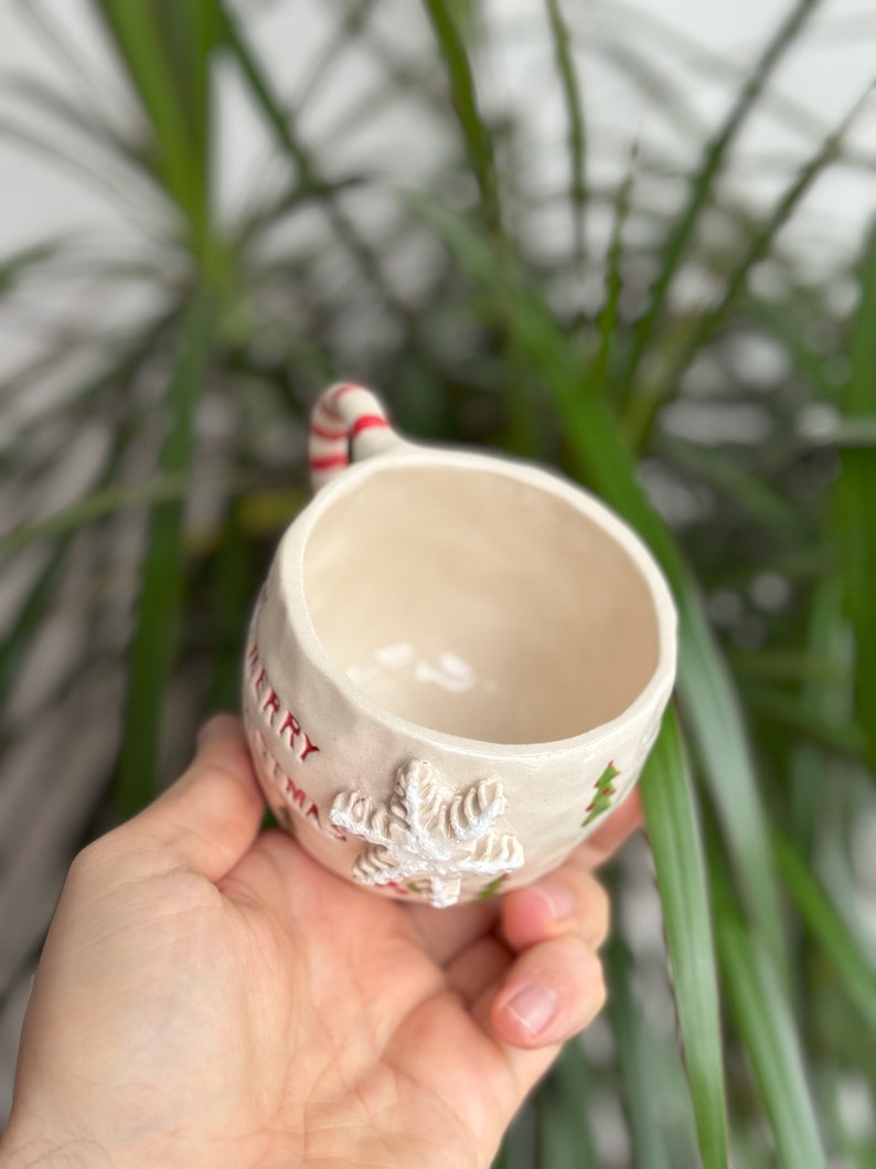 Ceramic Christmas Mug Handmade Ceramic Christmas Tree Etsy
