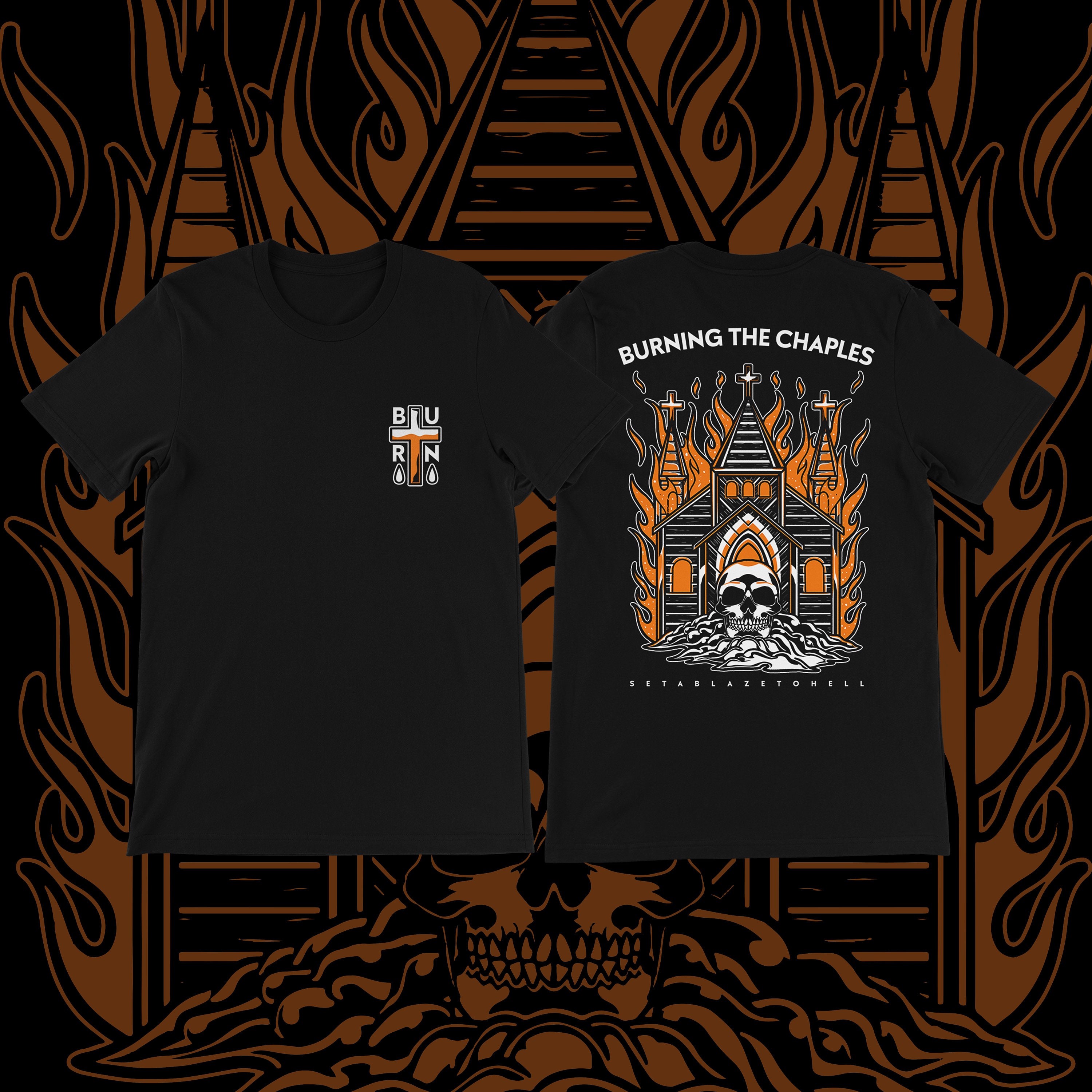 T-SHIRT BRAND DESIGN - Burn the Chapel - Ai/tif/pdf - Etsy