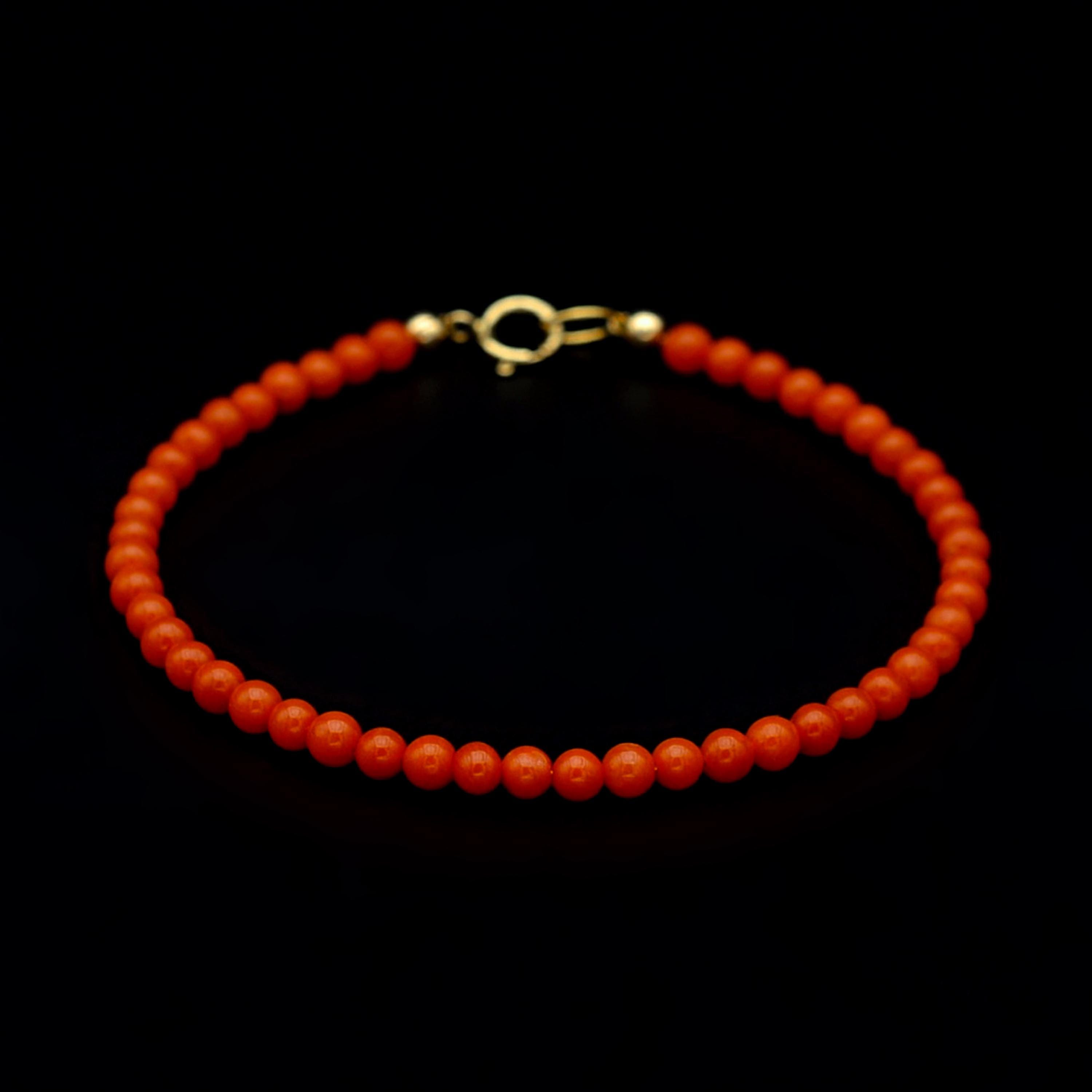 Bracciale Tiè Occhio di Tigre e Pietra Lavica - Corallo Mediterraneo