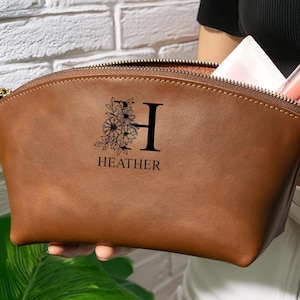 Personalized Makeup Bag, Personalized Cosmetic Bag, Birthday Gift for Her, Custom Makeup Bag Gift for Her, Cosmetic Bag Gift for Women