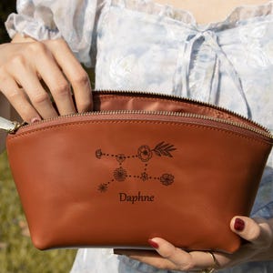 Custom Makeup Bag, Personalised Bridesmaid Gifts, Wedding Gift, Travel Toiletry Bag, Cosmetic Bag,  Birthday Gift, Birthday gift for her