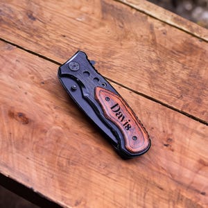 Personalized Gift Knives Handmade Mens Boyfriend Gift for Him, Father&#39;s Day Gift, Engraved Pocket Knife, Groomsman, Wedding knives, Husband