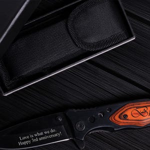 Personalized Gift Knives Handmade Mens Boyfriend Gift for Him, Fathers Day Gift, Engraved Pocket Knife, Groomsman, Wedding knives, Husband