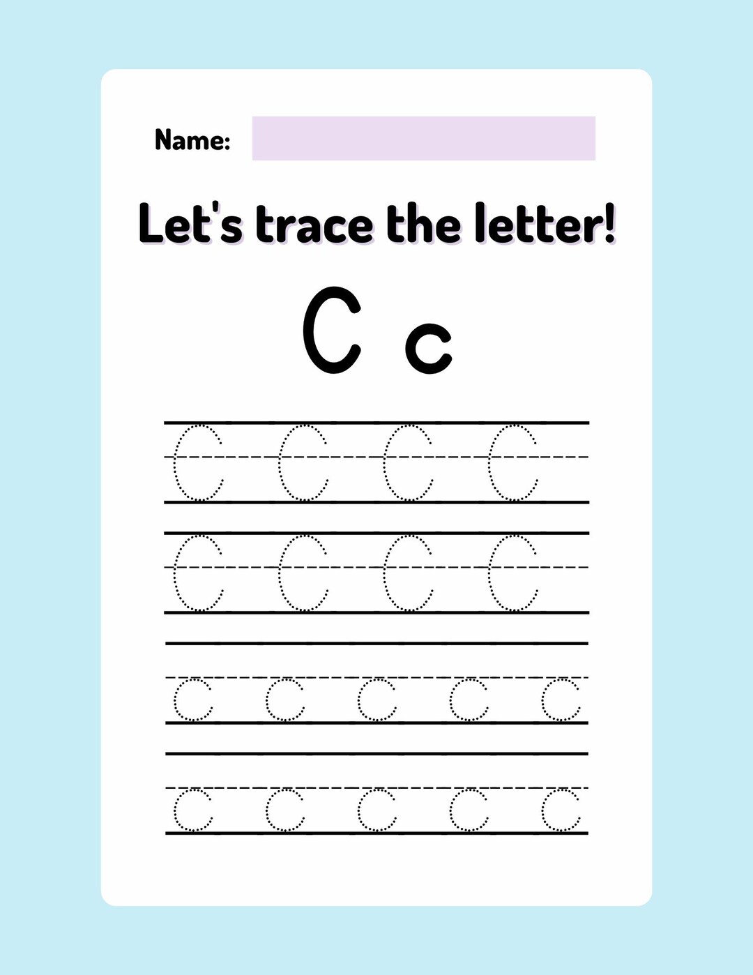 Alphabet Worksheet for Children, Letters and Numbers, Ready to Be ...