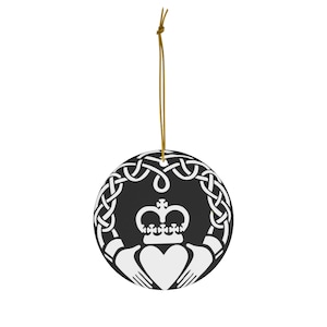 Claddagh Ceramic Ornament