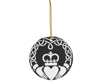 Claddagh Ceramic Ornament