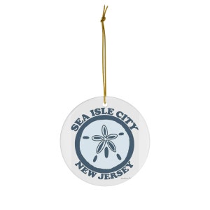 Ceramic Holiday Ornament, Sea Isle City