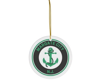 Ceramic Holiday Ornament, Margate NJ