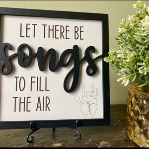Let There Be Songs To Fill The Air Grateful Dead Jerry Garcia Ripple Wall Hanging Decor Sign