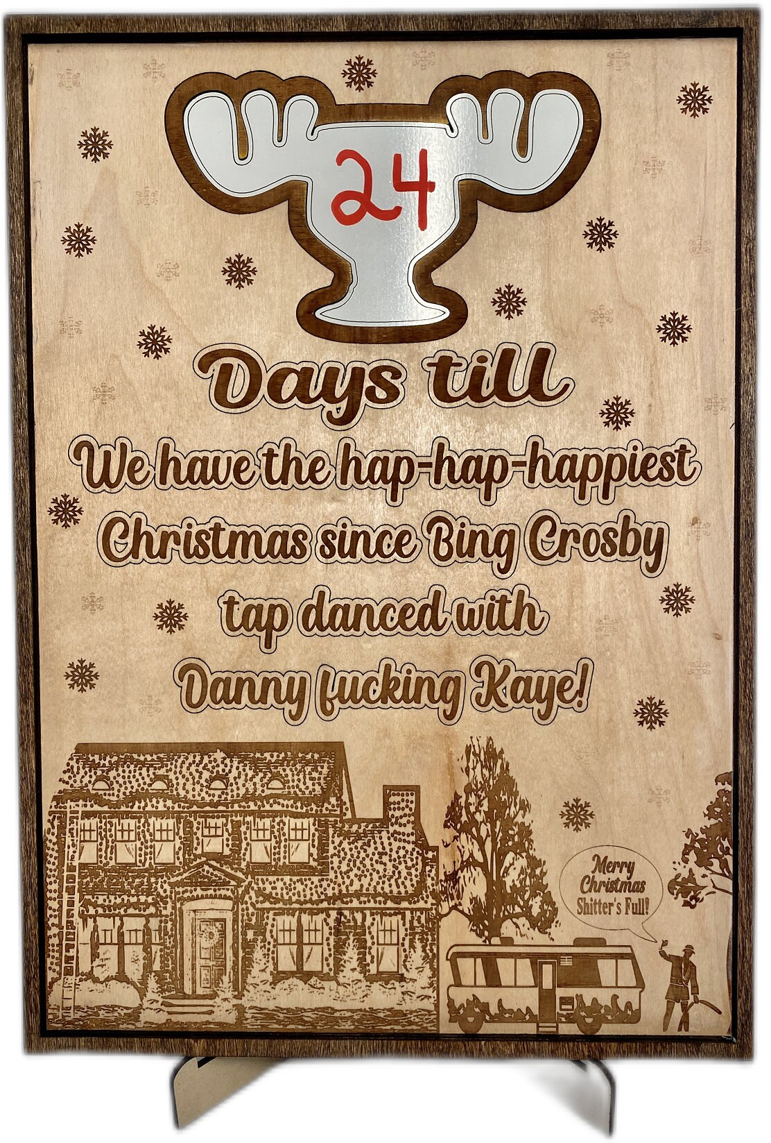 Laser Cut Griswold Shitters Full Dry Erase Christmas Vacation Countdown ...