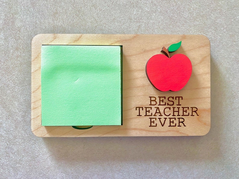 Laser Cut Post It Sticky Note Holder Teacher Bundle Set of 3 Etsy