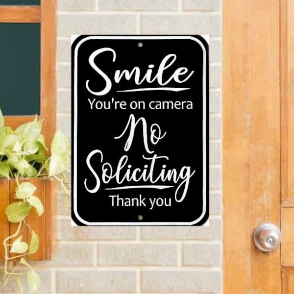 No Soliciting Sign - Etsy