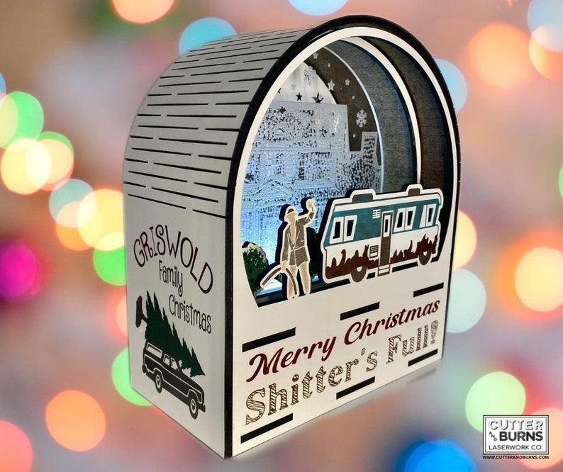Laser Cut Shitter's Full Cousin Eddie Griswold Christmas Vacation Light ...