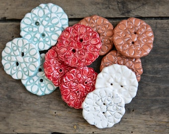 Handmade Ceramic Buttons | Handmade ceramic buttons