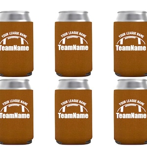 Personalized Fantasy Football Can Koozies