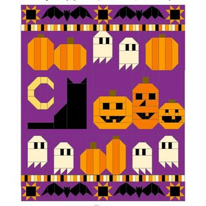 Halloween Quilt Pattern PDF Digital Download