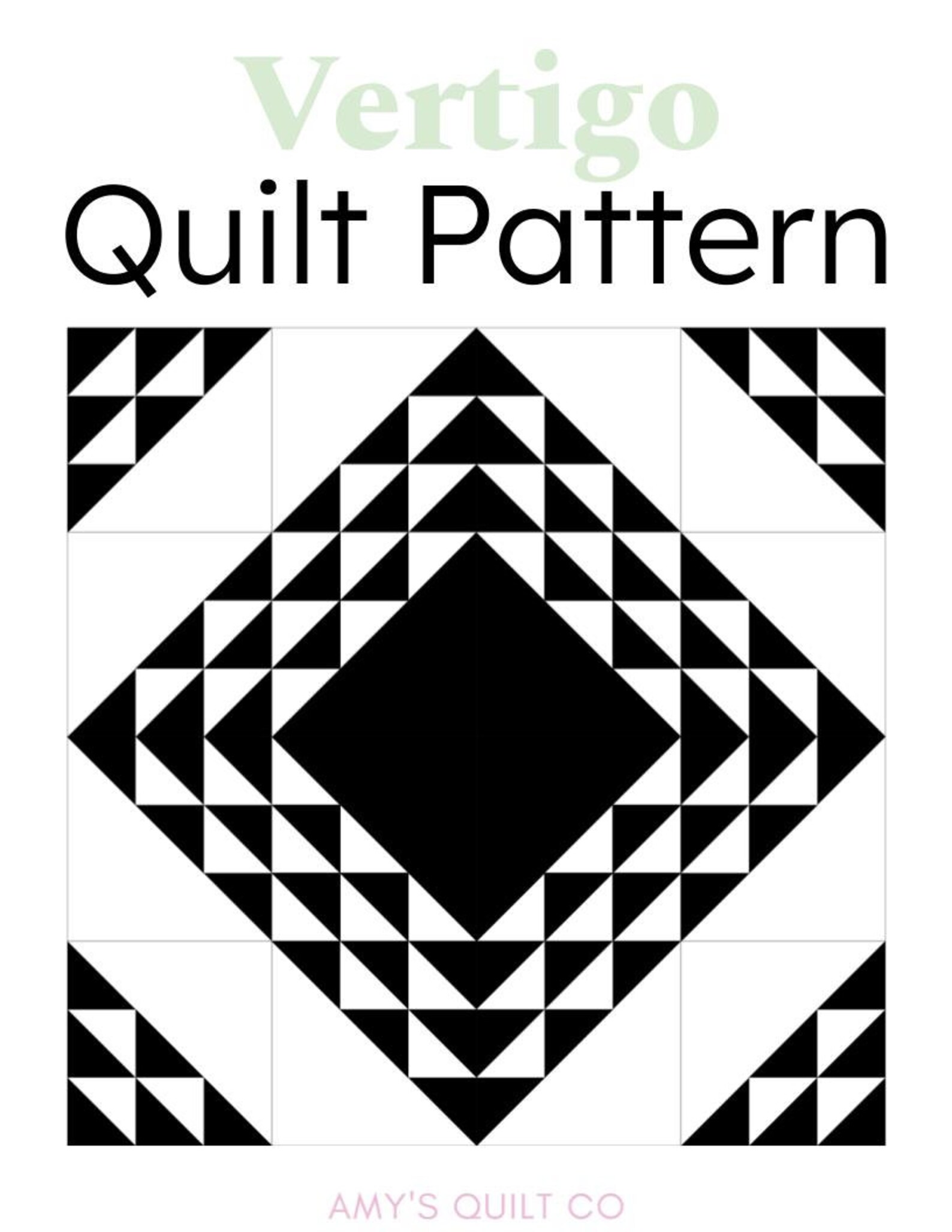 Vertigo Easy Baby Quilt Pattern PDF Instant Download Etsy