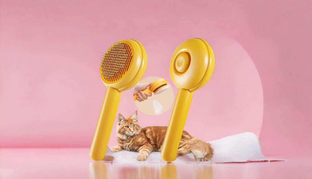 Cat Brush Self Cleaningcat Grooming Brush Cat Comb for Etsy