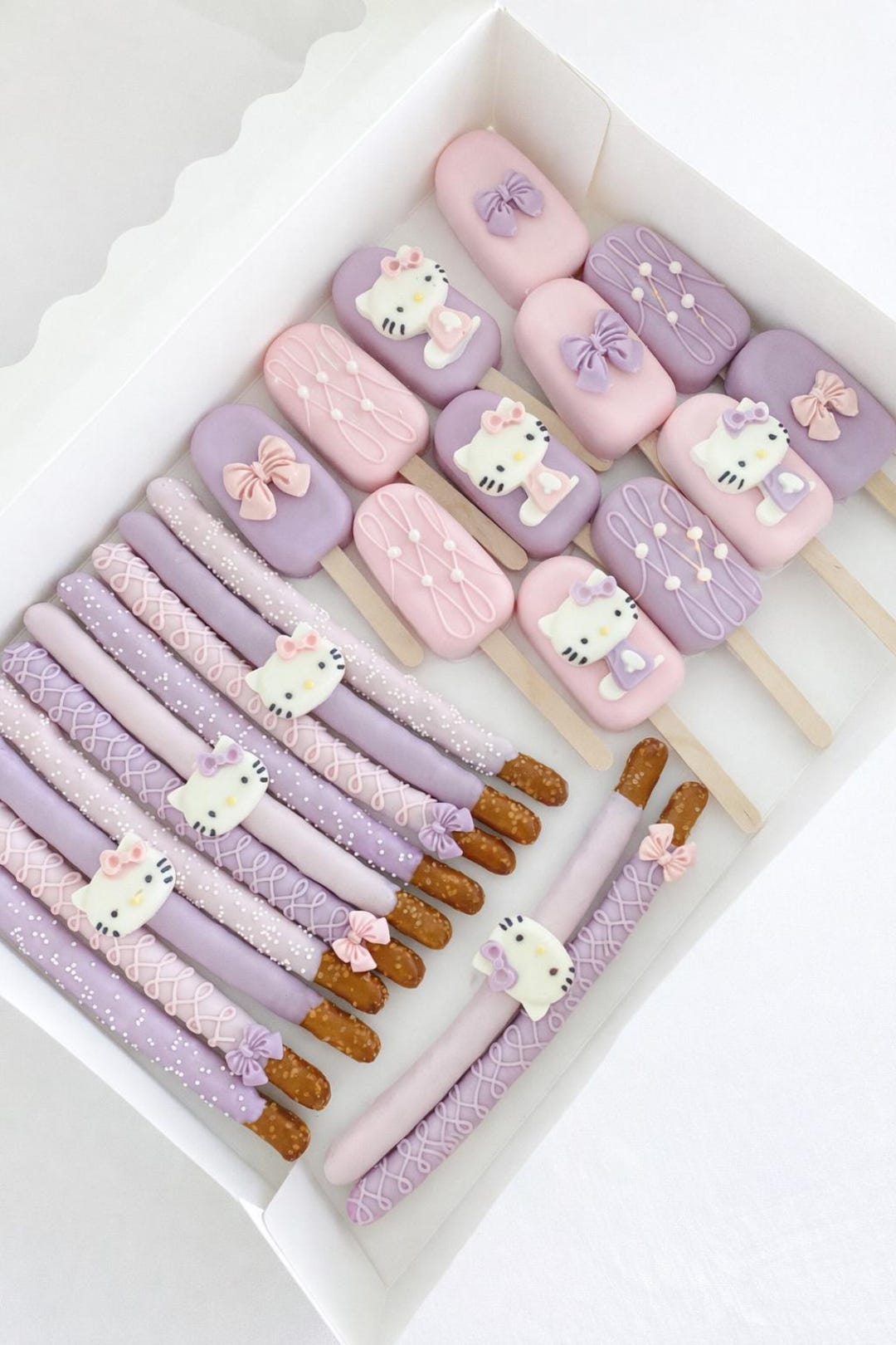 Hello Kitty Party Treats, Cakesicles, Rice Krispies - Etsy UK