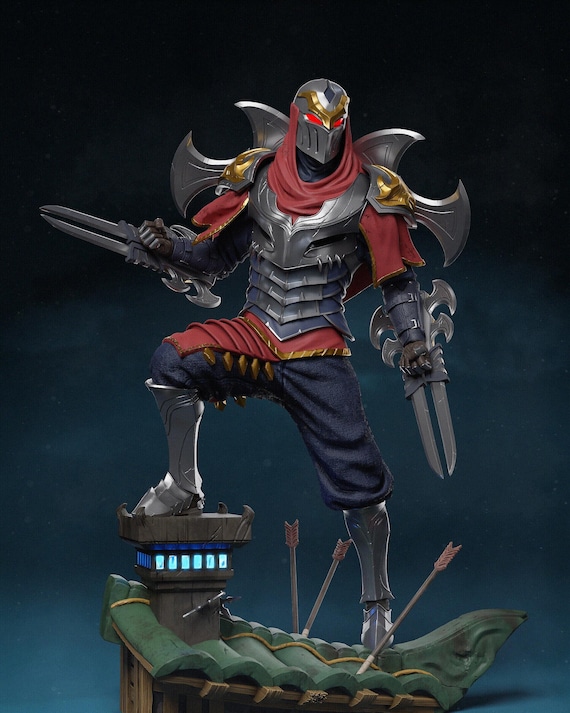 リーグ・オブ・レジェンド ゼド フィギュア – 3Dプリントコレクタブル