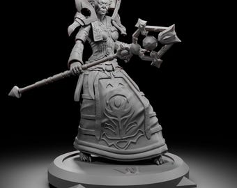 Female Undead Priest   - World of Warcraft -  3D Printed Collectible for Your Gaming Heaven