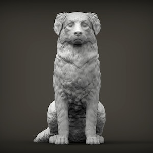 Australian Shepherd Figurine – 3D Printed Dog Statue | Aussie Shepherd Collectible for Dog Lovers & Home Décor