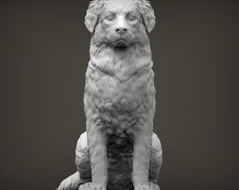 Australian Shepherd Figurine – 3D Printed Dog Statue (4)
