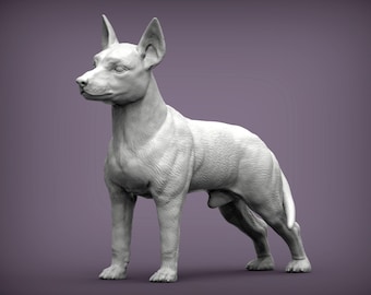 Figura de perro Pinscher miniatura – Estatua impresa en 3D