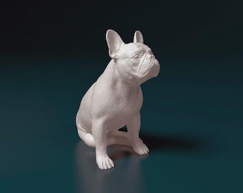 Figurka buldoga francuskiego – figurka buldoga francuskiego drukowana w 3D (10)