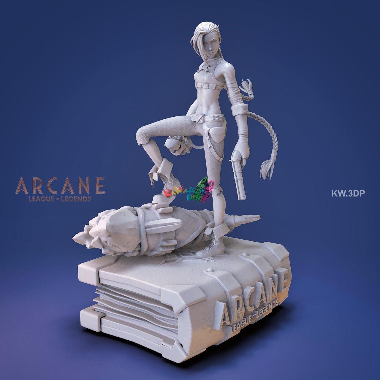 Jinx Figure | Arcane League of Legends | 3D Printed Model Jinx Figure | Arcane League of Legends | 3D Printed Model