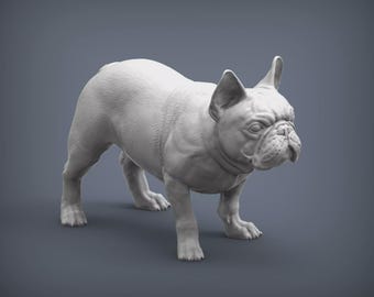 Figurka buldoga francuskiego – drukowana w 3D figurka francuska (4)