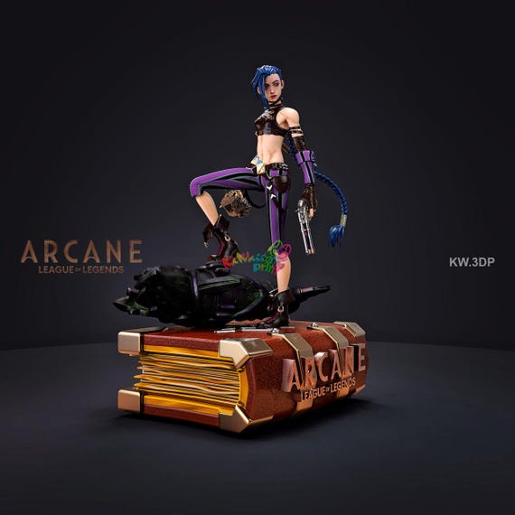 Jinx Figure | Arcane League of Legends | 3D Printed Model Jinx Figure | Arcane League of Legends | 3D Printed Model