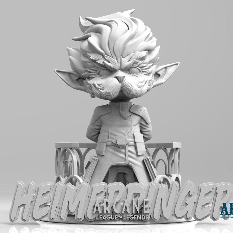 League of Legends HEIMERDINGER - ARCANE Figurine - 3D Printed ...