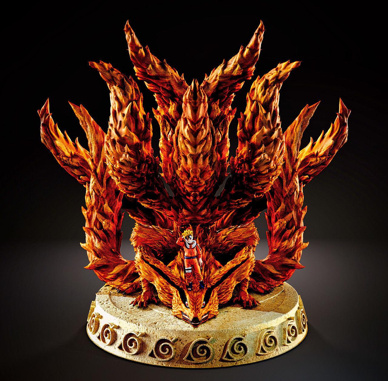 Naruto Ninetailed Fox 3 3D Printed Collectible for Your Anime Heaven - Etsy