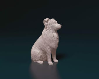 Aussie Dog Figurine – 3D Printed Realistic Dog Statue
