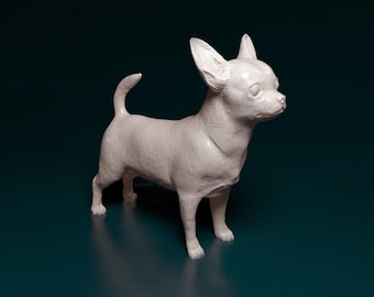 Figura de perro Chihuahua – Estatua de Chihuahua impresa en 3D (3)