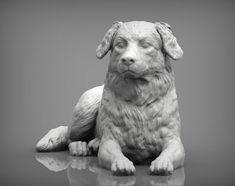 Australian Shepherd Figurine – 3D Printed Dog Statue (3)