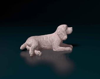 English Cocker Spaniel Figurine – 3D Printed Dog Statue (2)