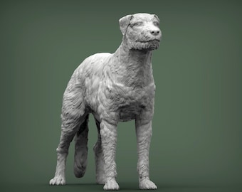 Irish Wolfhound Figurine – 3D Printed Dog Statue