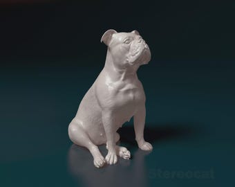 Beeldje Engelse Bulldog – 3D-geprint hondenstandbeeld (3)