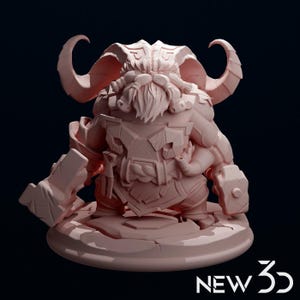 League of Legends Ornn Figurine – 3D Printed Forge God Collectible Model for LoL Fans