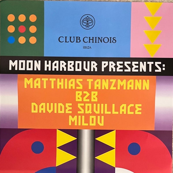 Moon Harbour at Chinois Ibiza Oktober 10 offizielles Poster