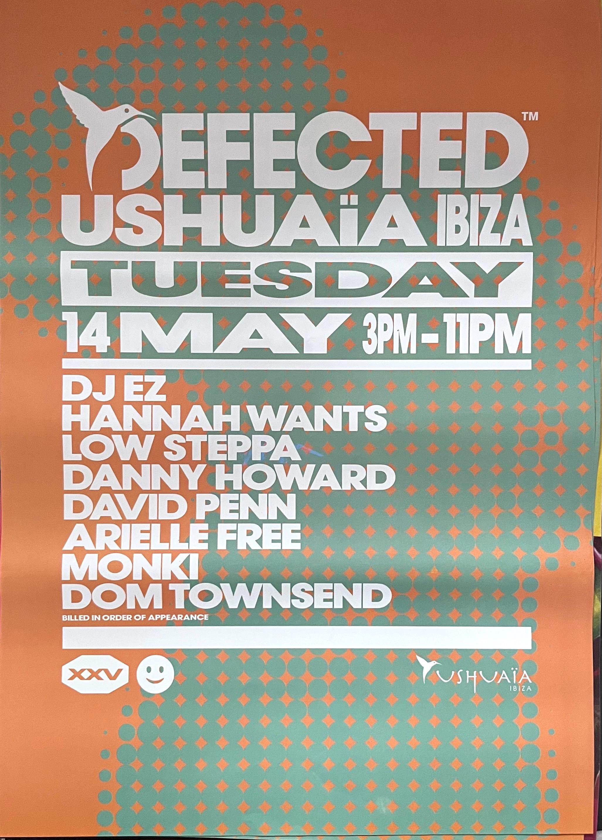 Defected at Ushuaia May 14 2024 Official Poster - Etsy
