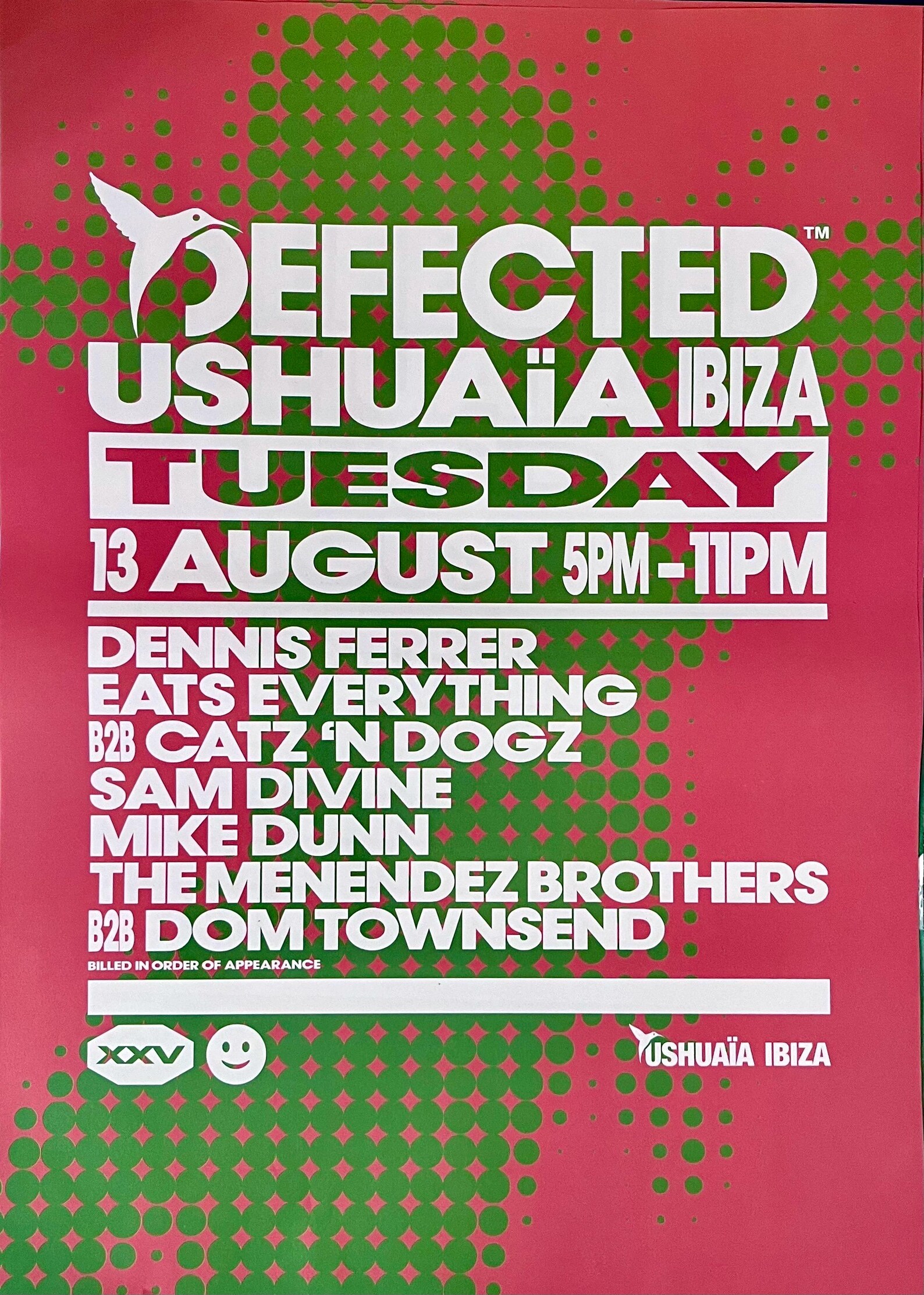 Defected at Ushuaia August 13 2024 Official Poster - Etsy